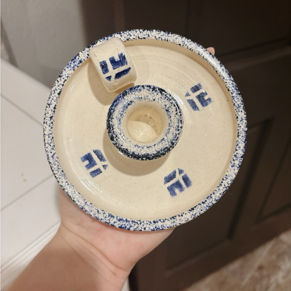 Sponge Design Ceramic Candle Holder